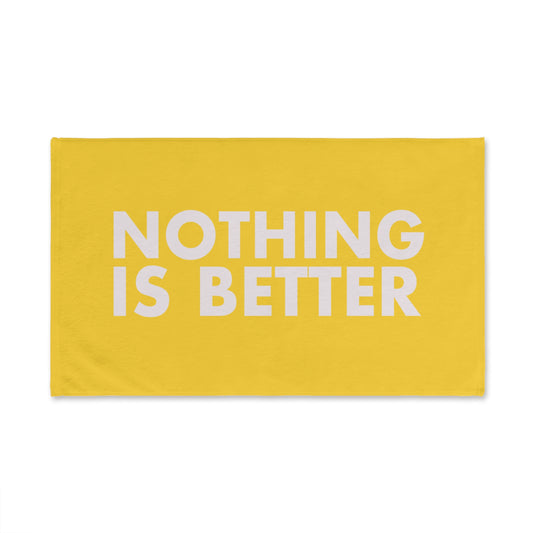 "Nothing is Better" Hand Towel (Orange)